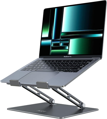 Adjustable Laptop Stand, Aluminum Laptop Stand for Desk, Classic Grey