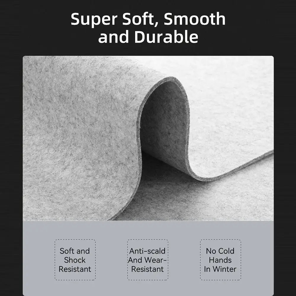 Large Wool Felt Gaming Desk Mat – Non-Slip Keyboard & Mouse Pad