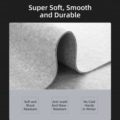 Large Wool Felt Gaming Desk Mat – Non-Slip Keyboard & Mouse Pad