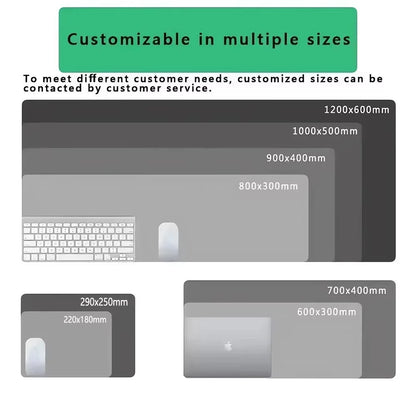 Large Abstract Black and White XXL Desk Mat - Non-Slip Gaming Mousepad with Lockedge for Office and Home Use